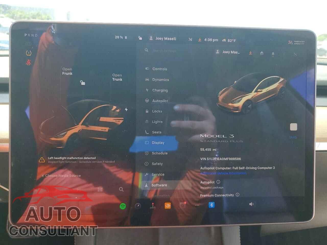 TESLA MODEL 3 2021 - 5YJ3E1EA0MF988586