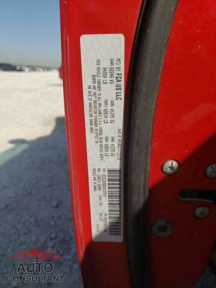 DODGE CHALLENGER 2016 - 2C3CDZAG5GH137477