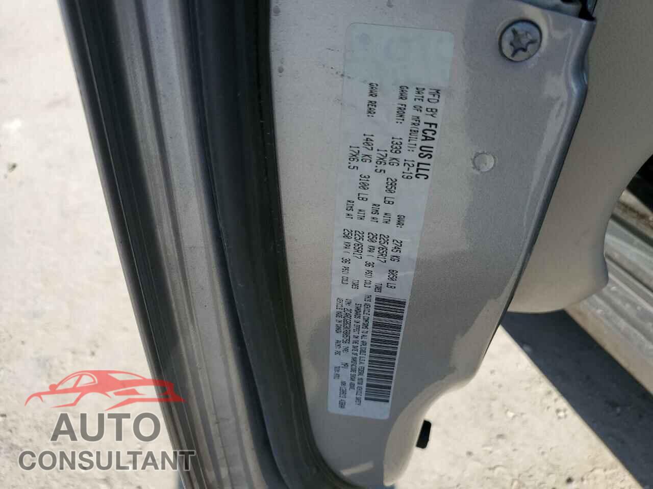 DODGE CARAVAN 2019 - 2C4RDGBG3KR805756