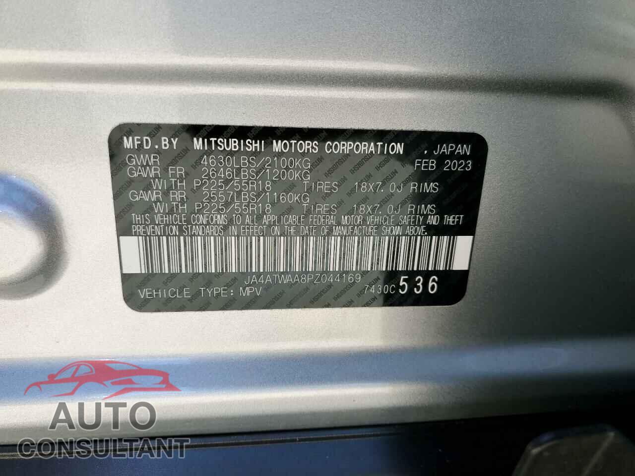 MITSUBISHI ECLIPSE 2023 - JA4ATWAA8PZ044169