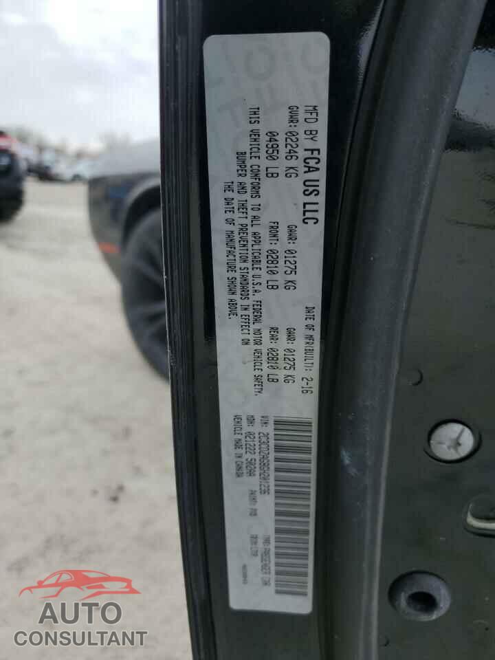 DODGE CHALLENGER 2016 - 2C3CDZAG8GH201236