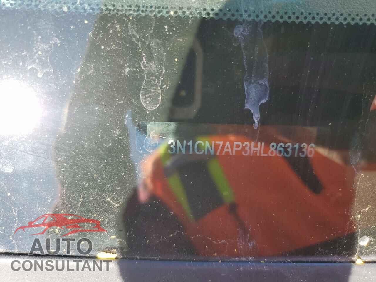 NISSAN VERSA 2017 - 3N1CN7AP3HL863136