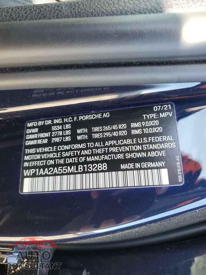 PORSCHE MACAN 2021 - WP1AA2A55MLB13288