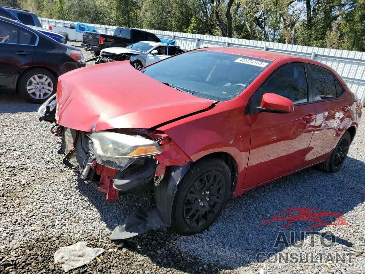TOYOTA COROLLA 2015 - 2T1BURHEXFC276086