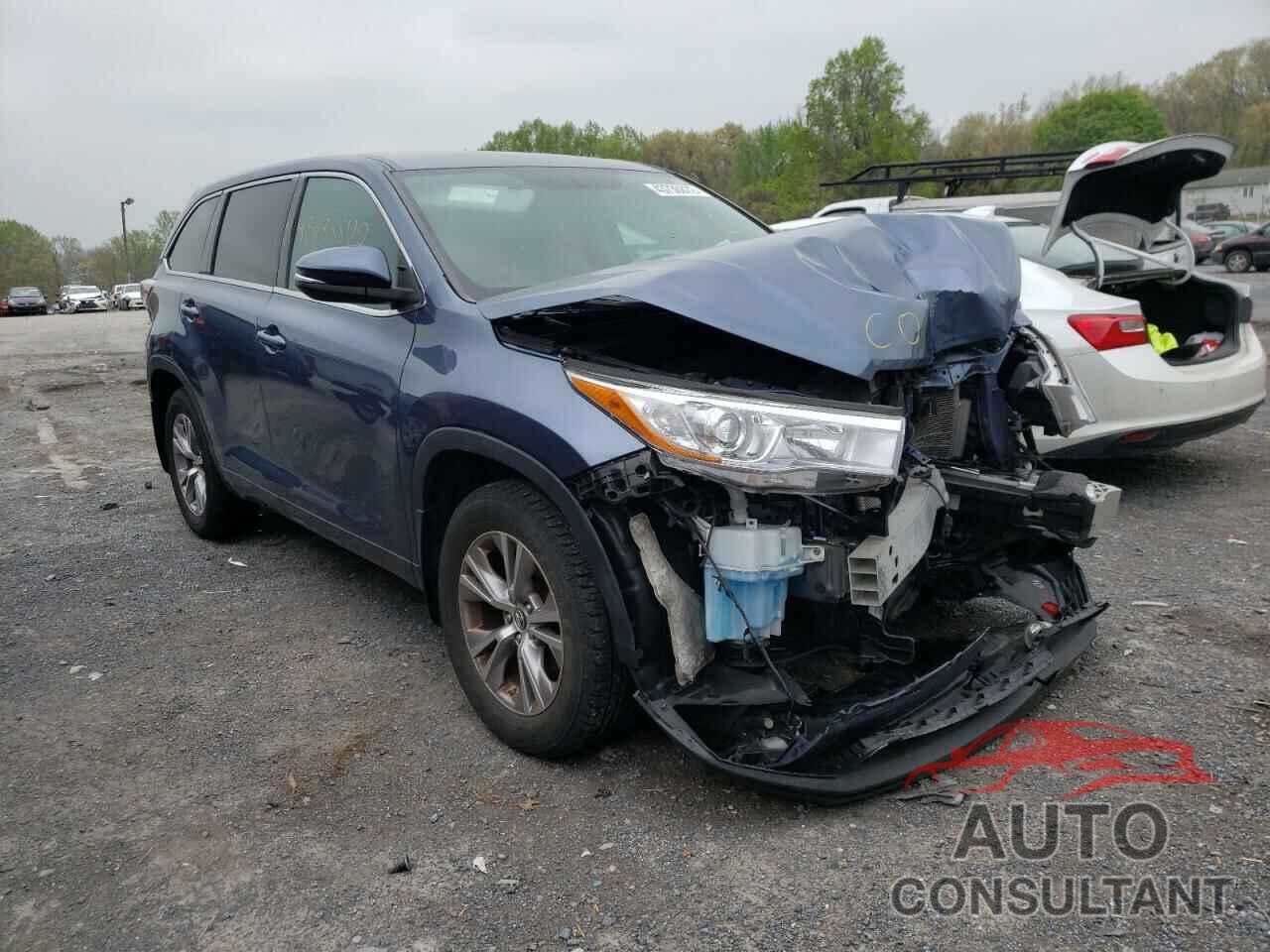 TOYOTA HIGHLANDER 2016 - 5TDBKRFHXGS322737
