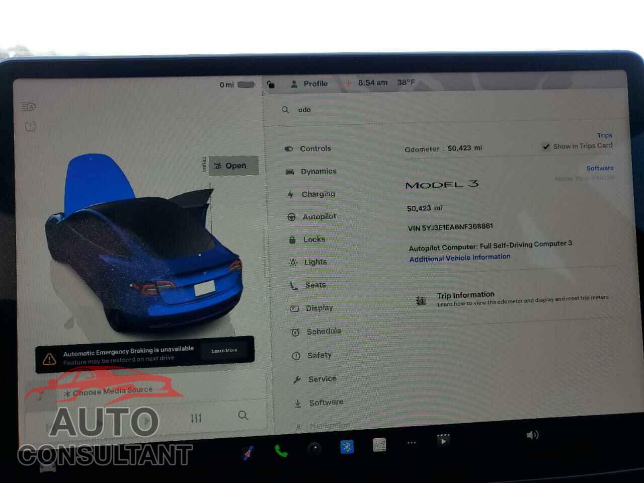 TESLA MODEL 3 2022 - 5YJ3E1EA6NF368861