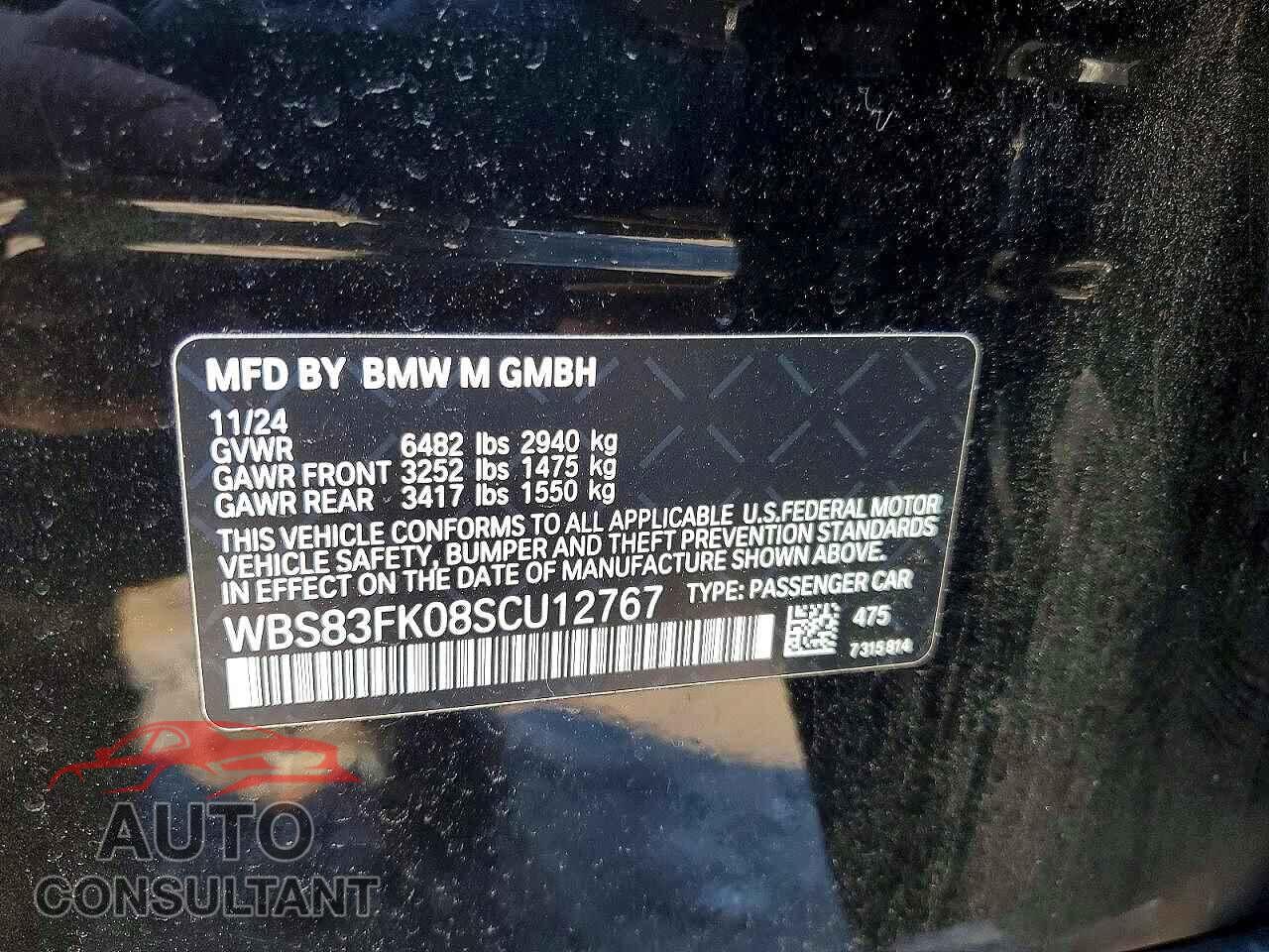 BMW M5 2025 - WBS83FK08SCU12767