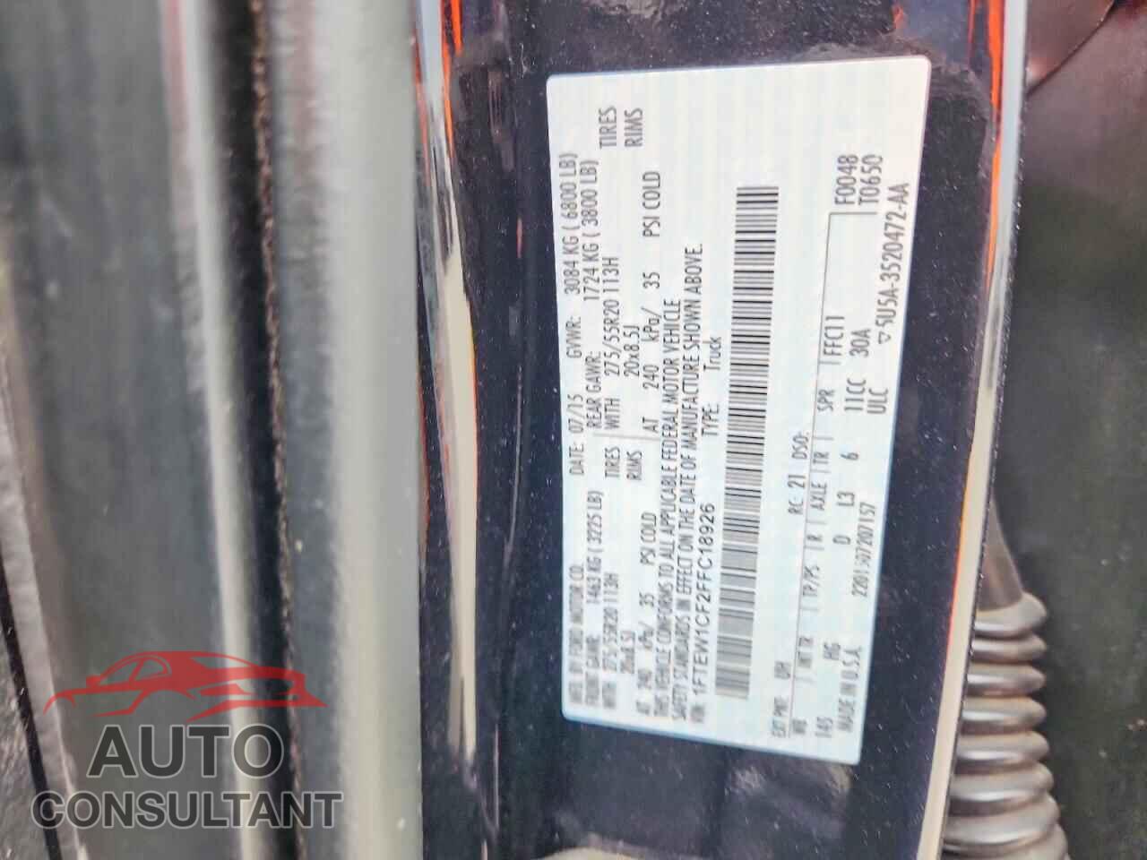 FORD F150 2015 - 1FTEW1CF2FFC18926