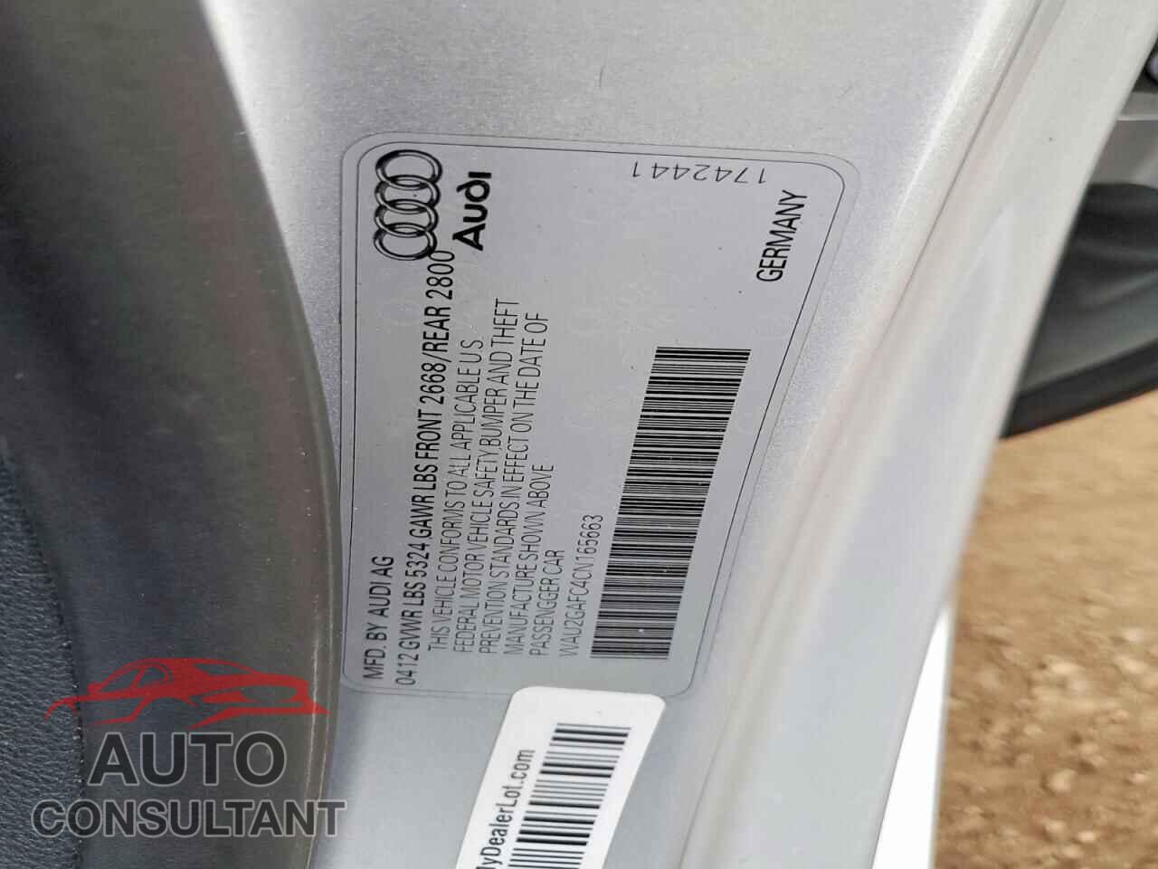 AUDI A7 2012 - WAU2GAFC4CN165663