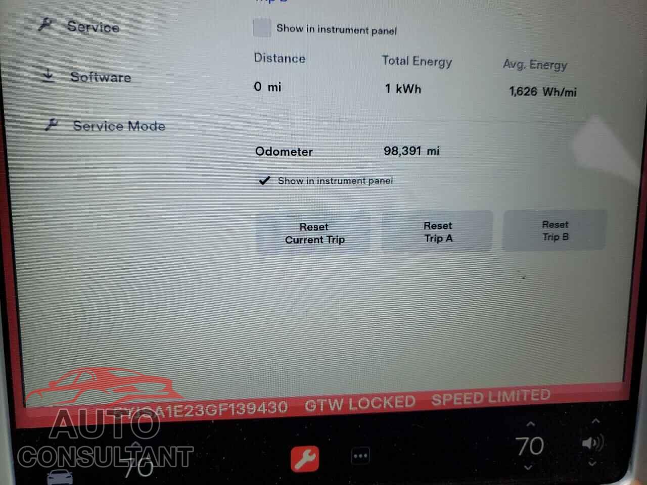 TESLA MODEL S 2016 - 5YJSA1E23GF139430