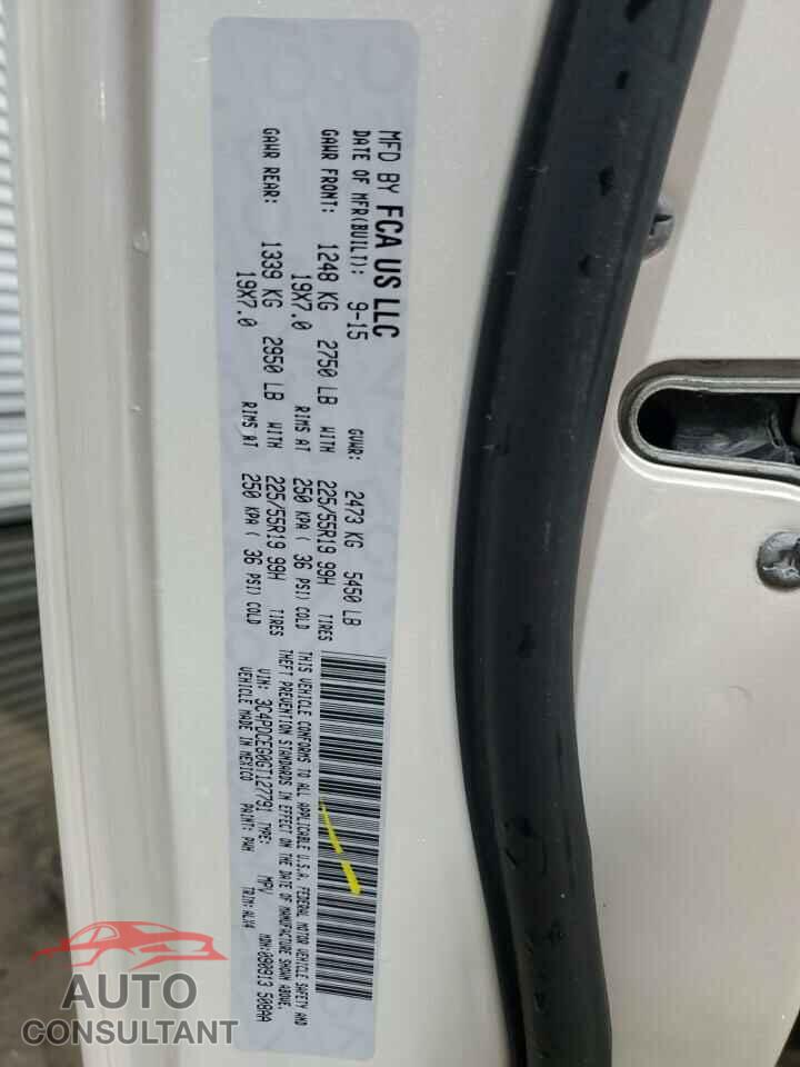 DODGE JOURNEY 2016 - 3C4PDCEG0GT127791