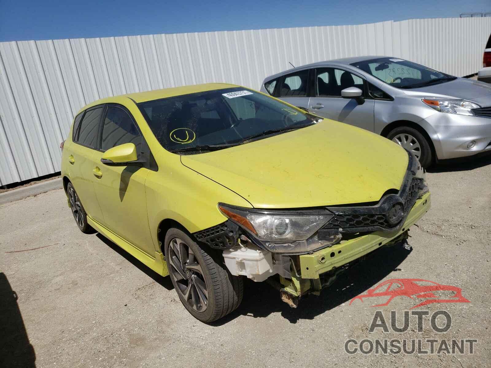 TOYOTA SCION 2016 - JTNKARJE2GJ513061