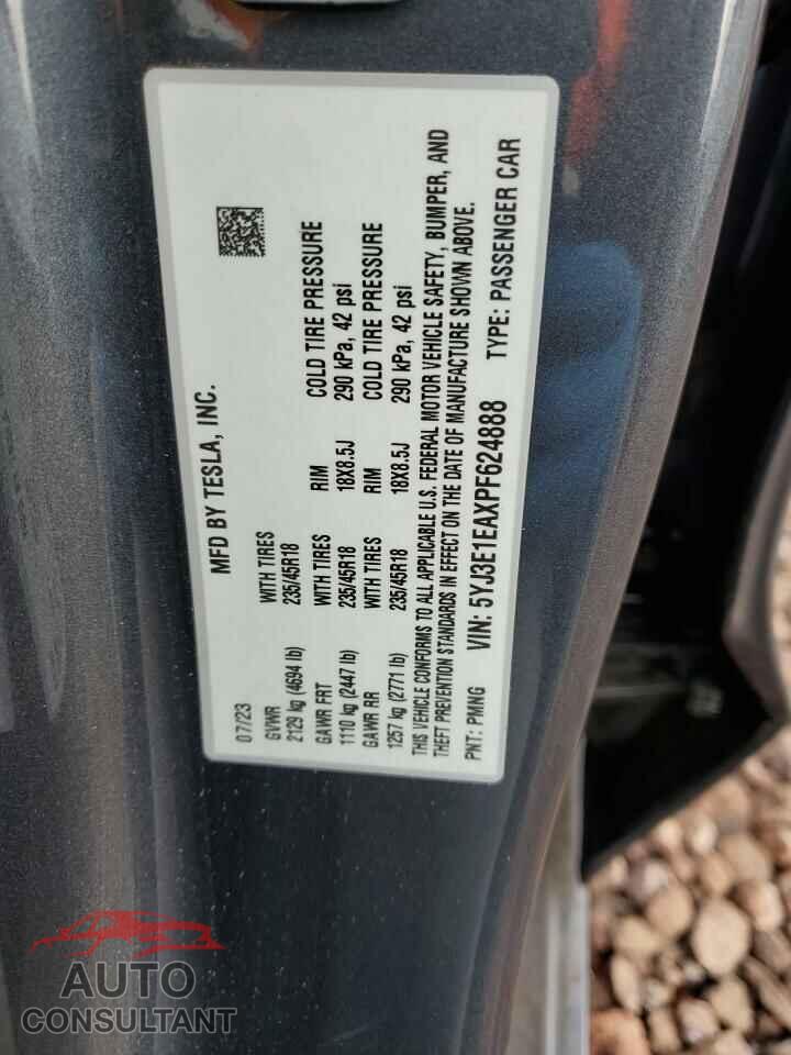 TESLA MODEL 3 2023 - 5YJ3E1EAXPF624888