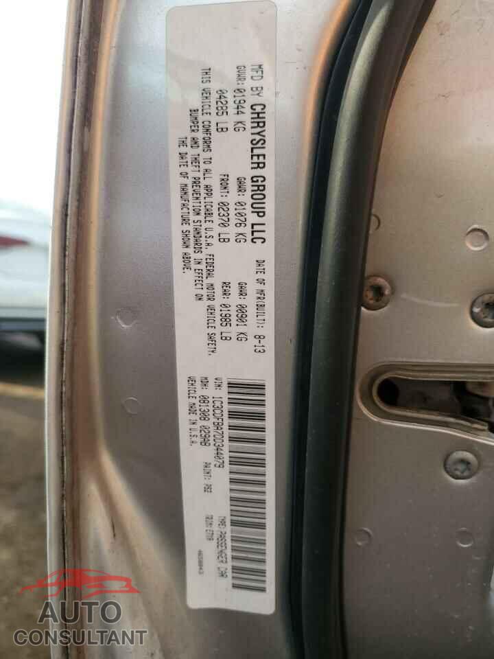 DODGE DART 2013 - 1C3CDFBA7DD344079