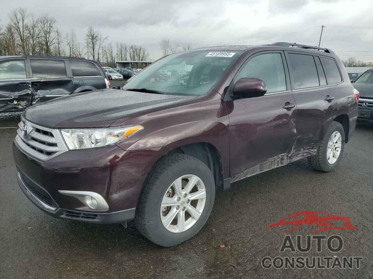 TOYOTA HIGHLANDER 2012 - 5TDBK3EH4CS158216