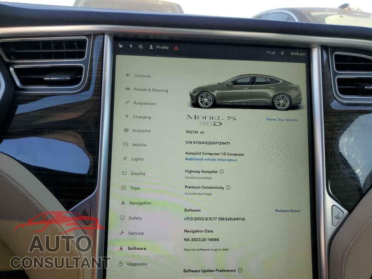 TESLA MODEL S 2016 - 5YJSA1E20GF129471