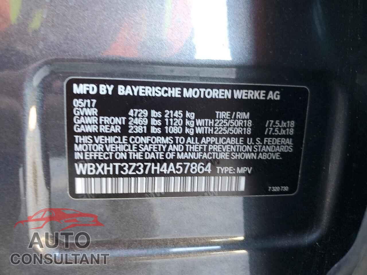 BMW X1 2017 - WBXHT3Z37H4A57864