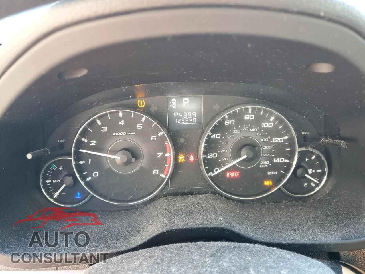 SUBARU OUTBACK 2012 - 4S4BRCAC6C3241682