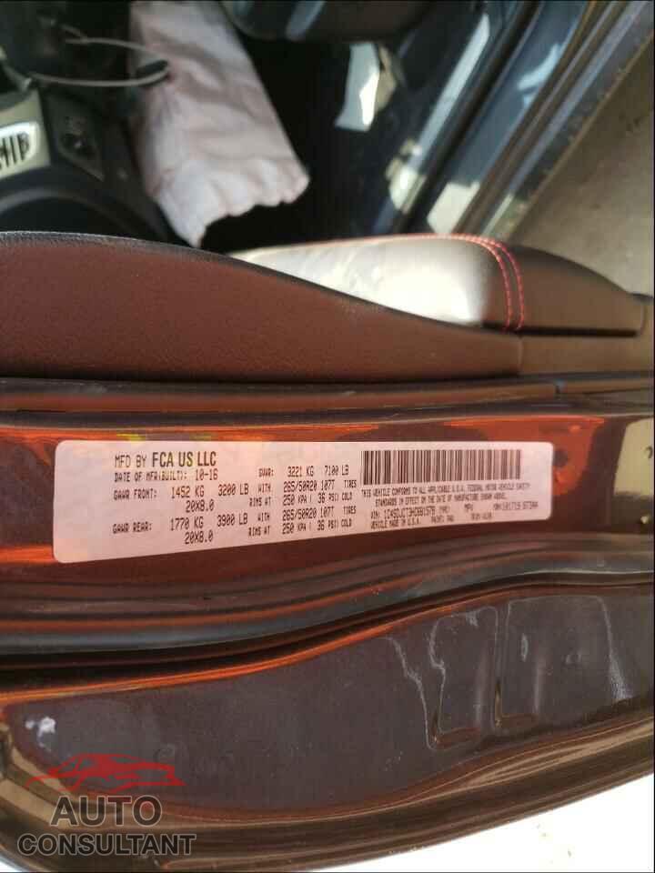 DODGE DURANGO 2017 - 1C4SDJCT3HC681578
