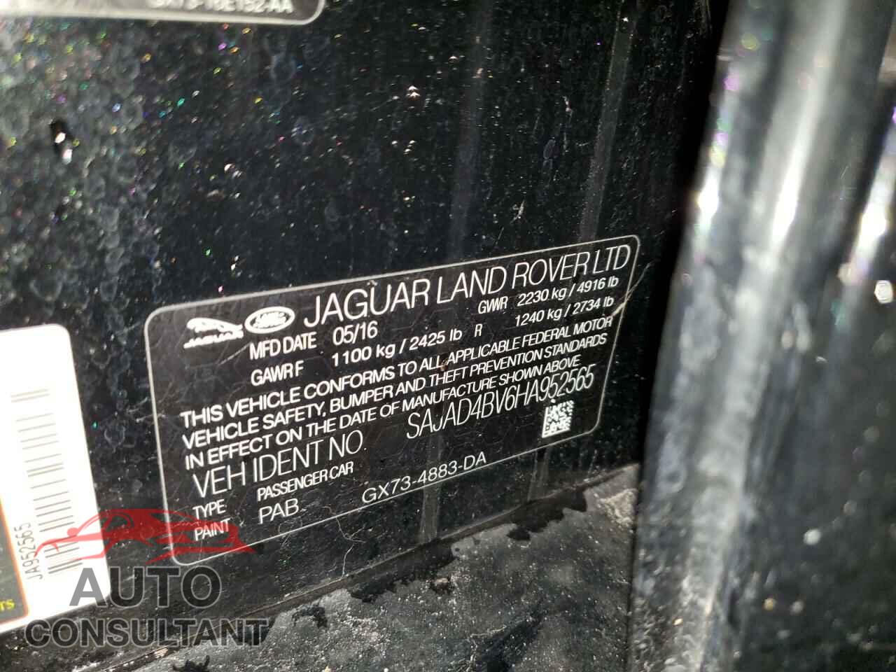 JAGUAR XE 2017 - SAJAD4BV6HA952565