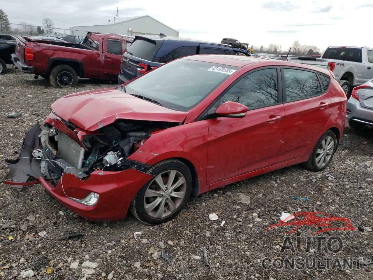HYUNDAI ACCENT 2014 - KMHCU5AE4EU153680