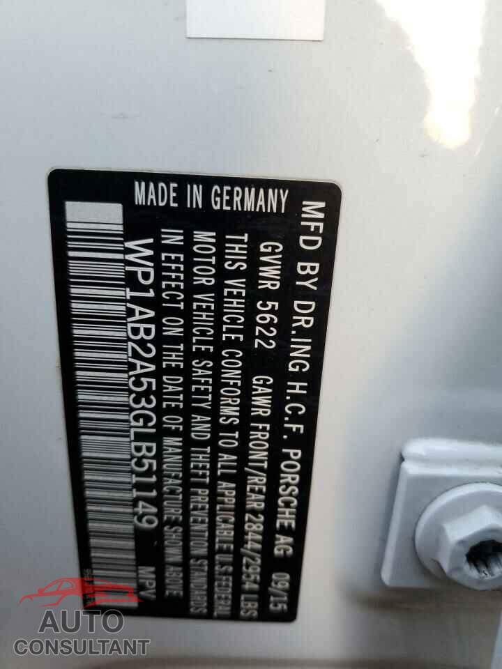 PORSCHE MACAN 2016 - WP1AB2A53GLB51149