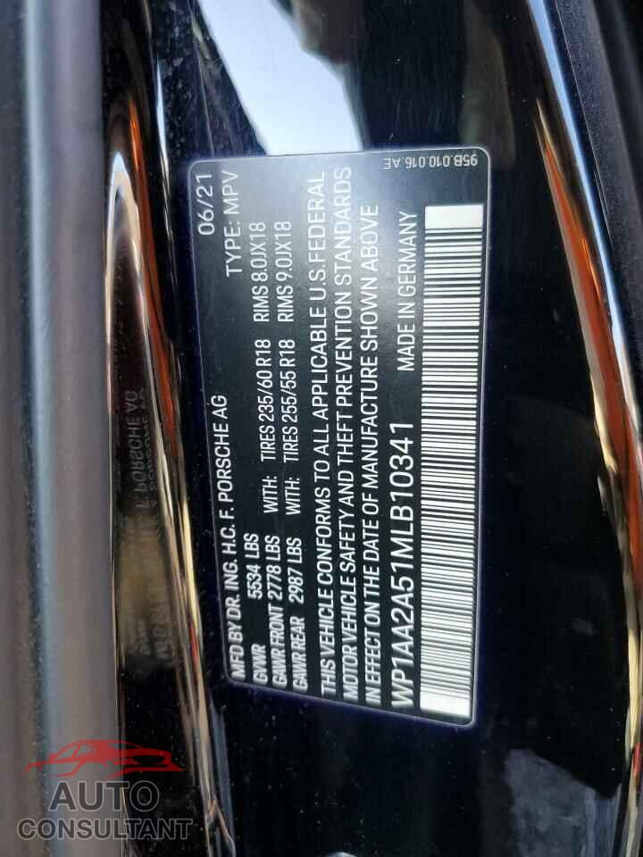 PORSCHE MACAN 2021 - WP1AA2A51MLB10341