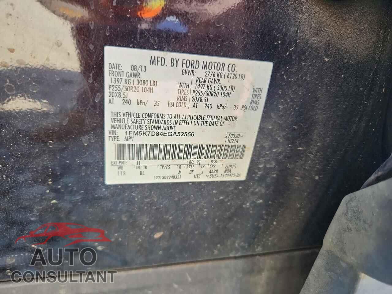 FORD EXPLORER 2014 - 1FM5K7D84EGA52556