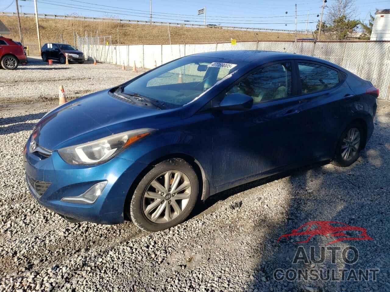 HYUNDAI ELANTRA 2014 - KMHDH4AE9EU178576