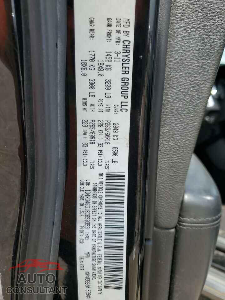 DODGE DURANGO 2011 - 1D4RD4GG1BC650353