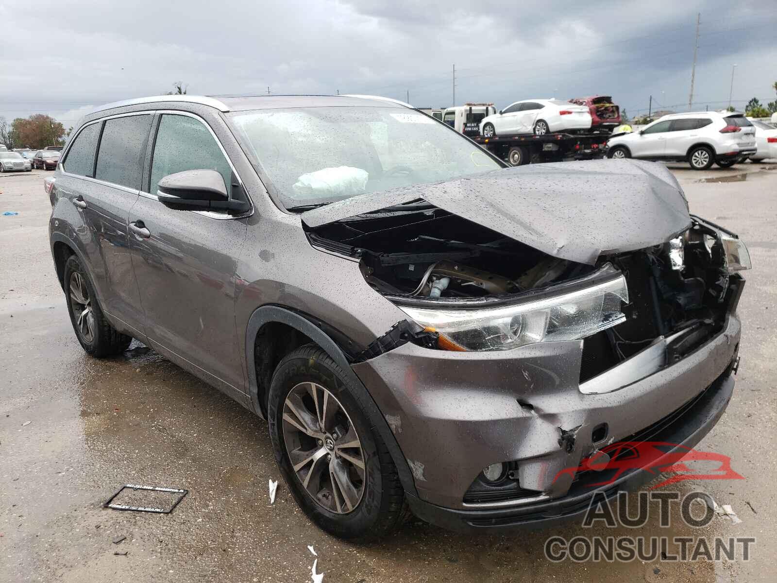 TOYOTA HIGHLANDER 2016 - 5TDKKRFH5GS162735