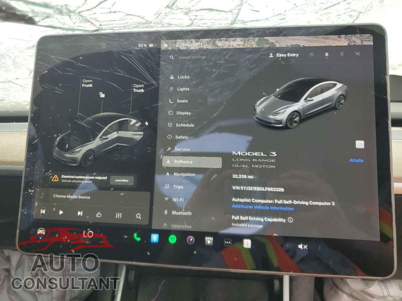 TESLA MODEL 3 2020 - 5YJ3E1EB0LF663329
