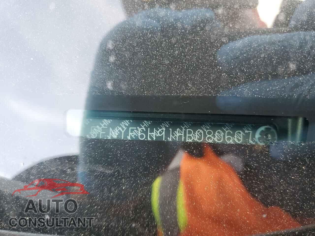 HONDA PILOT 2017 - 5FNYF6H91HB080607
