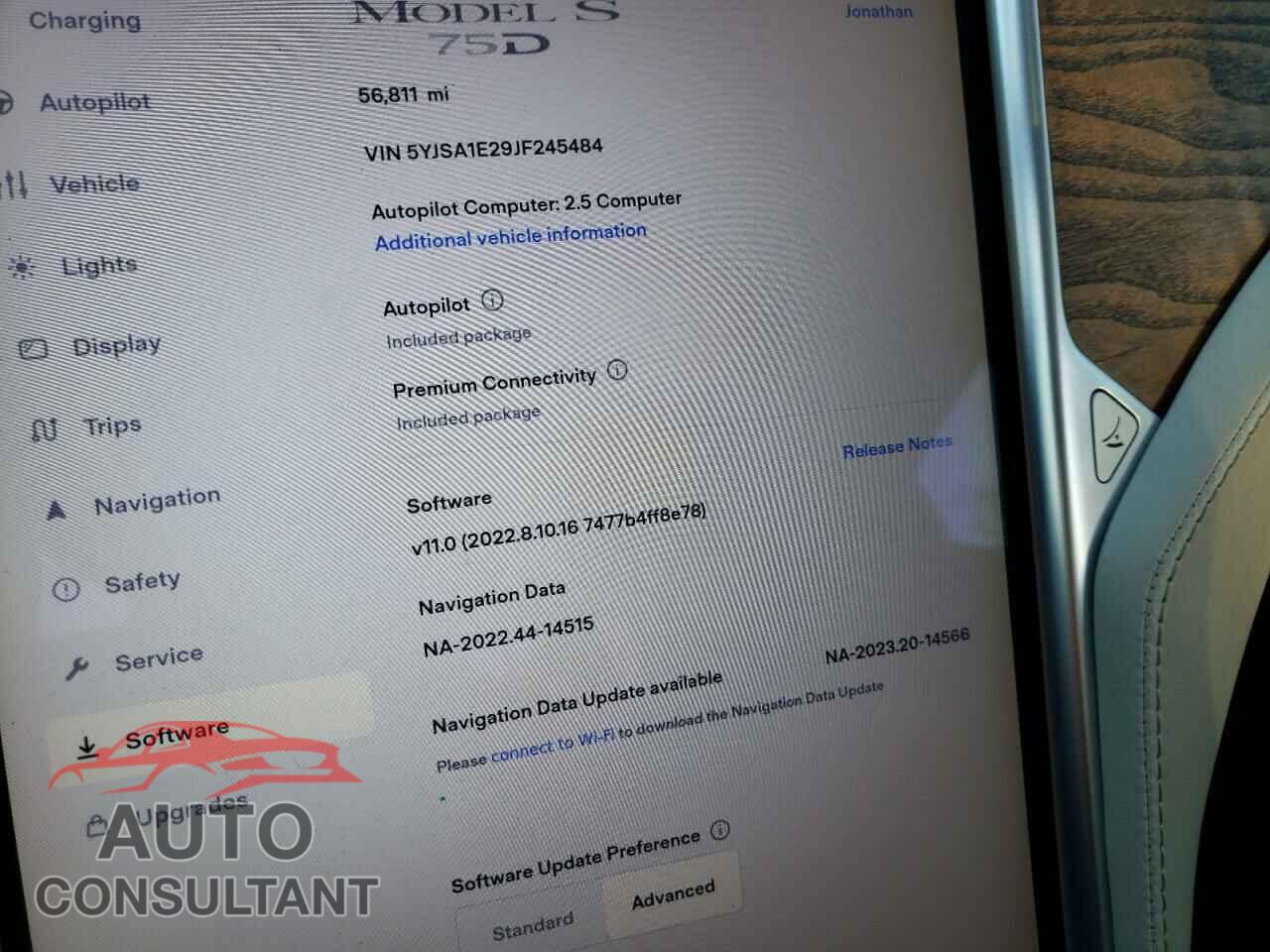 TESLA MODEL S 2018 - 5YJSA1E29JF245484