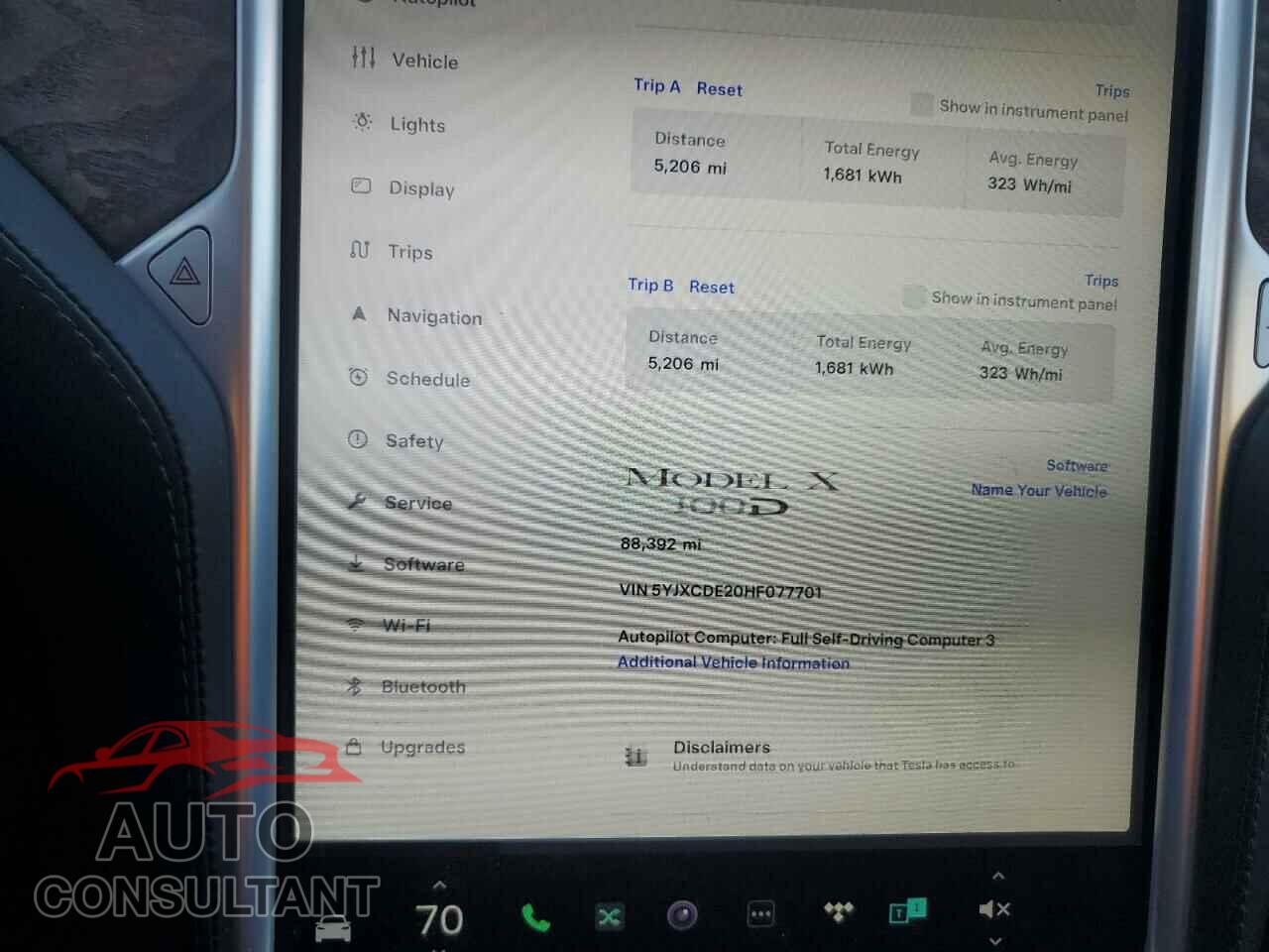 TESLA MODEL X 2017 - 5YJXCDE20HF077701