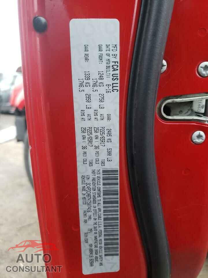 DODGE JOURNEY 2017 - 3C4PDCAB7HT507416