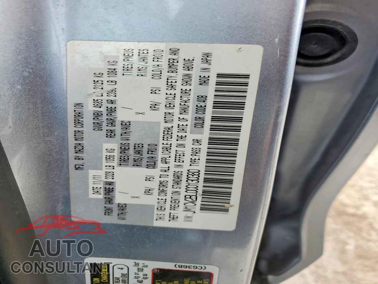 MAZDA 5 2012 - JM1CW2BL0C0130380