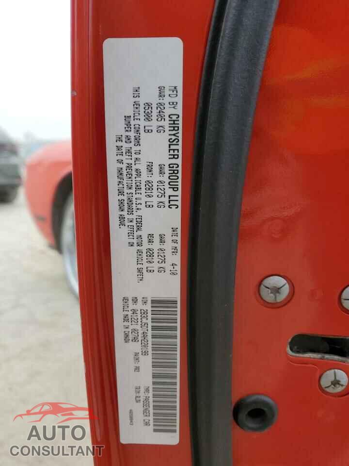 DODGE CHALLENGER 2010 - 2B3CJ5DT4AH220199