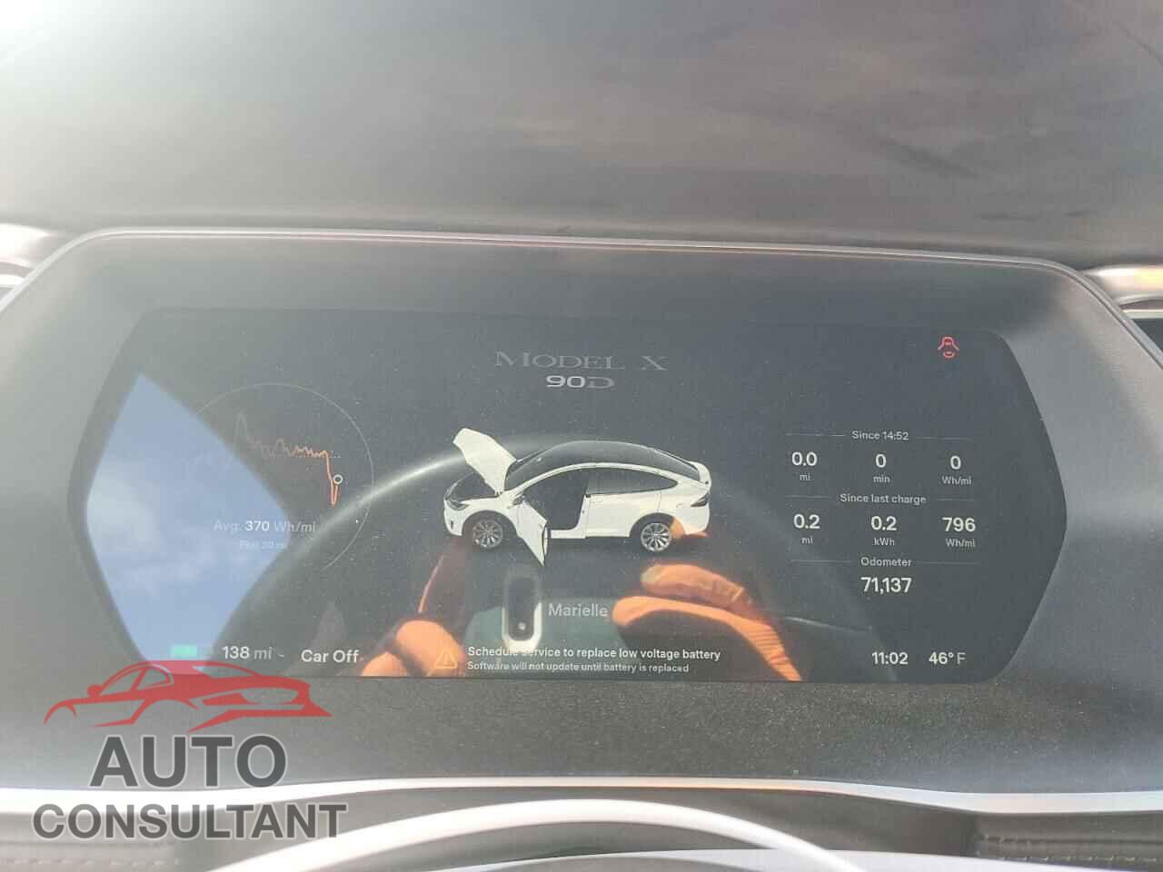 TESLA MODEL X 2016 - 5YJXCBE2XGF012194