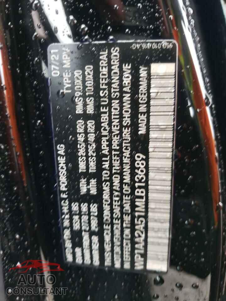 PORSCHE MACAN 2021 - WP1AA2A51MLB13689