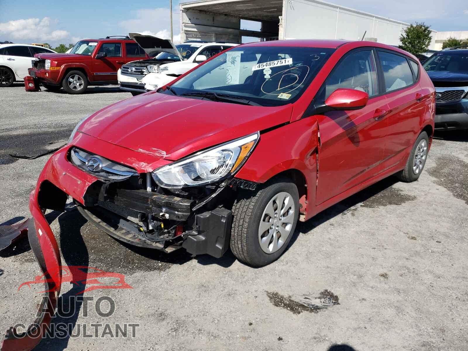 HYUNDAI ACCENT 2016 - KMHCT5AE1GU258232