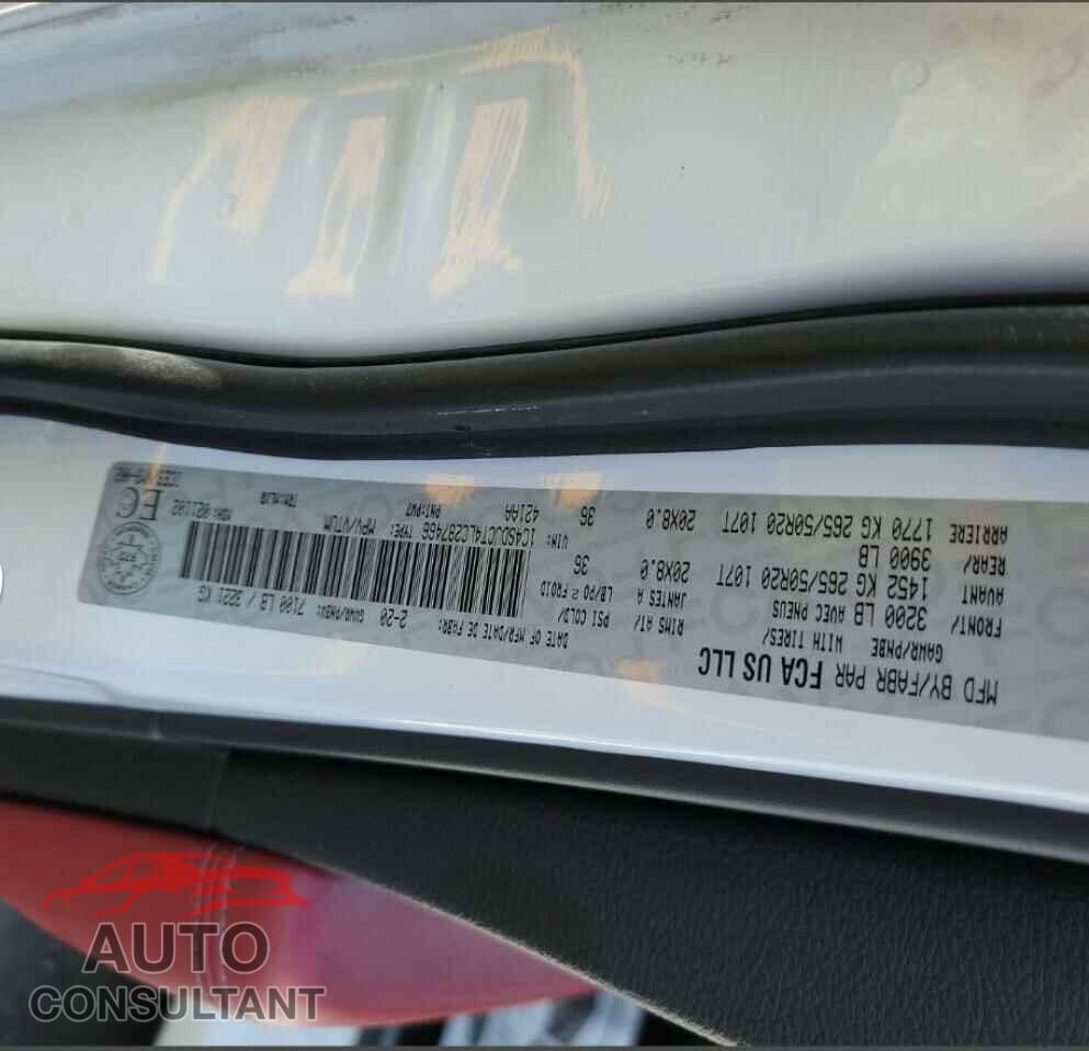 DODGE DURANGO 2020 - 1C4SDJCT4LC287466