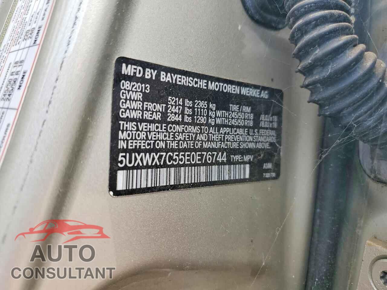 BMW X3 2014 - 5UXWX7C55E0E76744