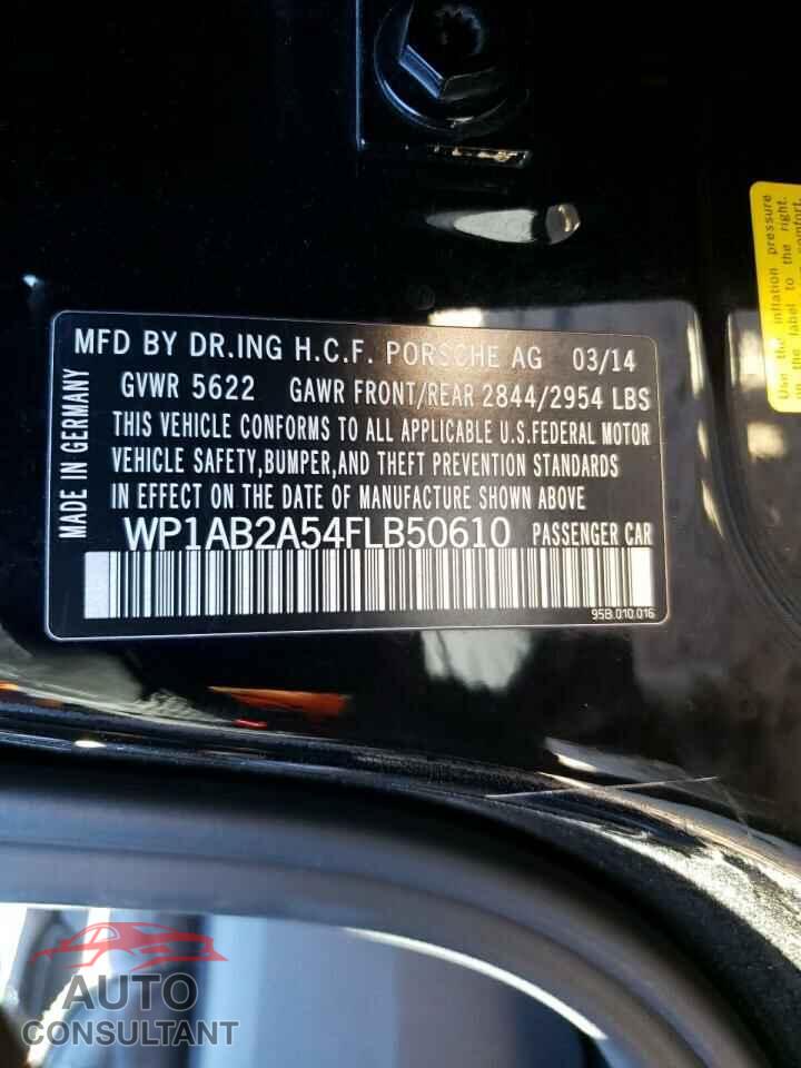PORSCHE MACAN 2015 - WP1AB2A54FLB50610