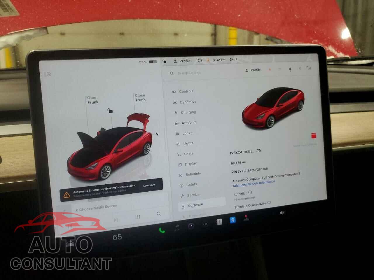TESLA MODEL 3 2022 - 5YJ3E1EA6NF288766