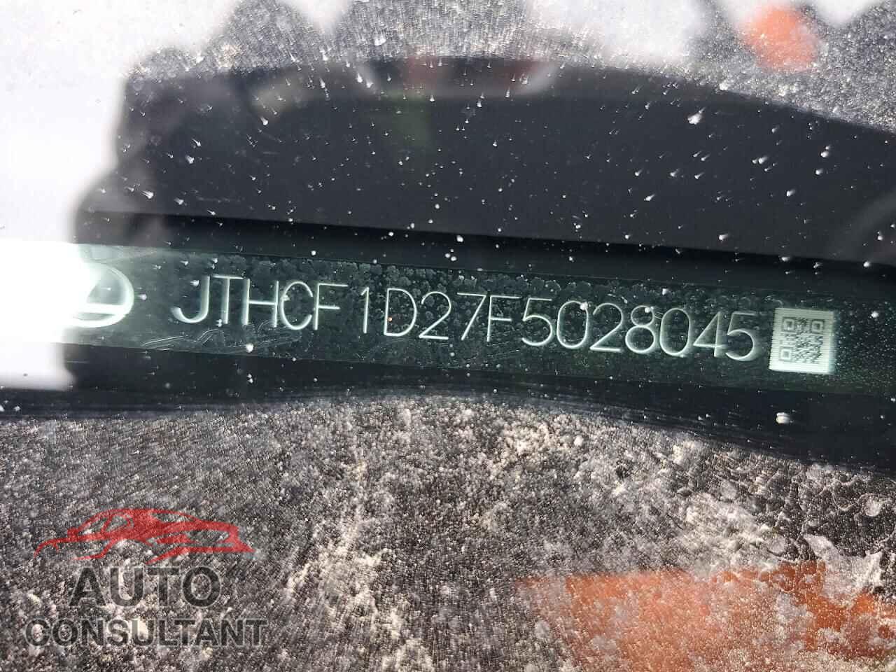 LEXUS IS 2015 - JTHCF1D27F5028045