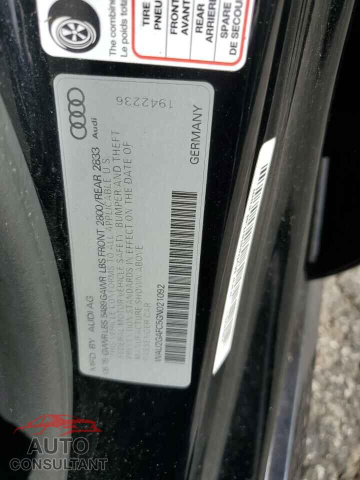 AUDI A7 2016 - WAU2GAFC5GN021092