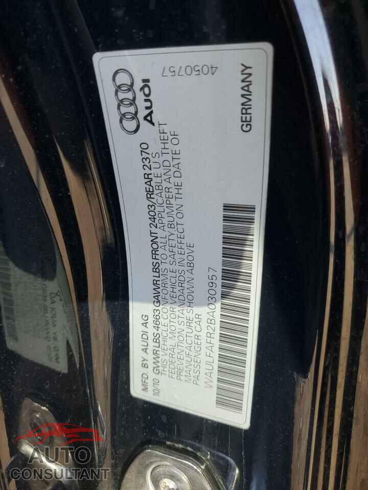 AUDI A5 2011 - WAULFAFR2BA030957