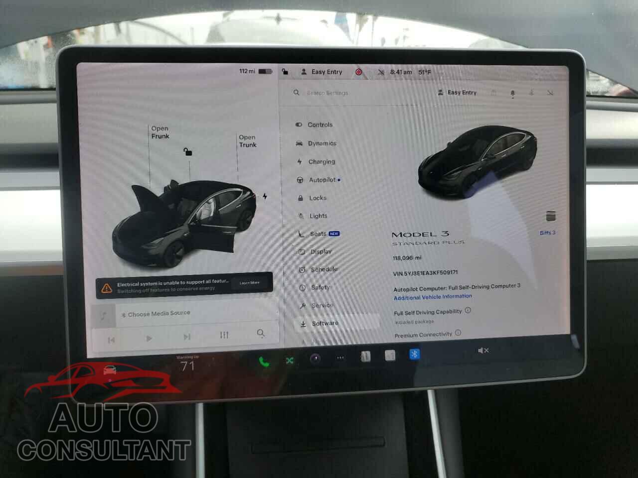 TESLA MODEL 3 2019 - 5YJ3E1EA3KF509171