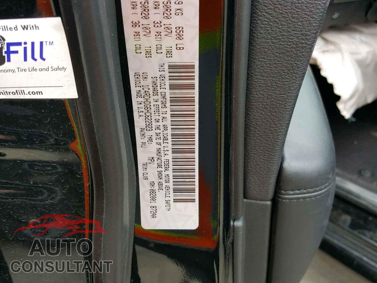 DODGE DURANGO GT 2017 - 1C4RDHDG6HC622923
